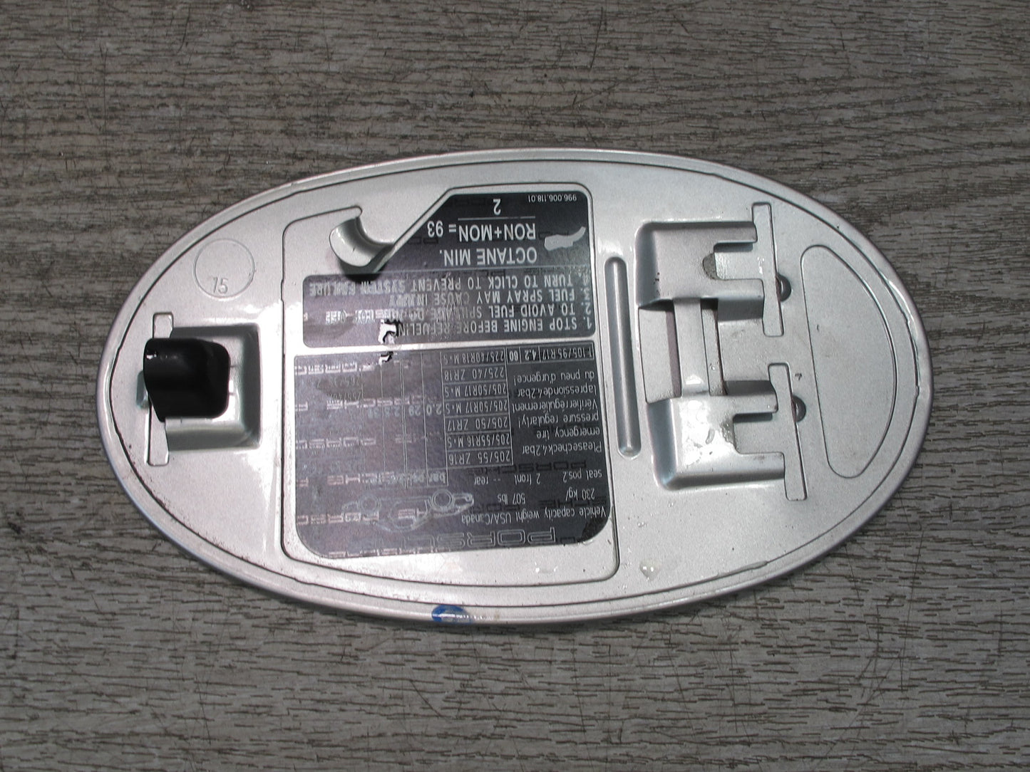 1997-2004 Porsche Boxster 986 Fuel Gas Tank Filler Door Cover Silver
