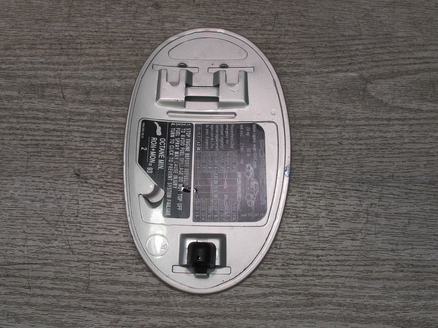 1997-2004 Porsche Boxster 986 Fuel Gas Tank Filler Door Cover Silver