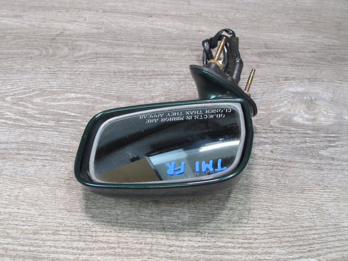 00-05 Toyota MR2 Spyder Right Door Exterior Side Power Mirror Green OEM