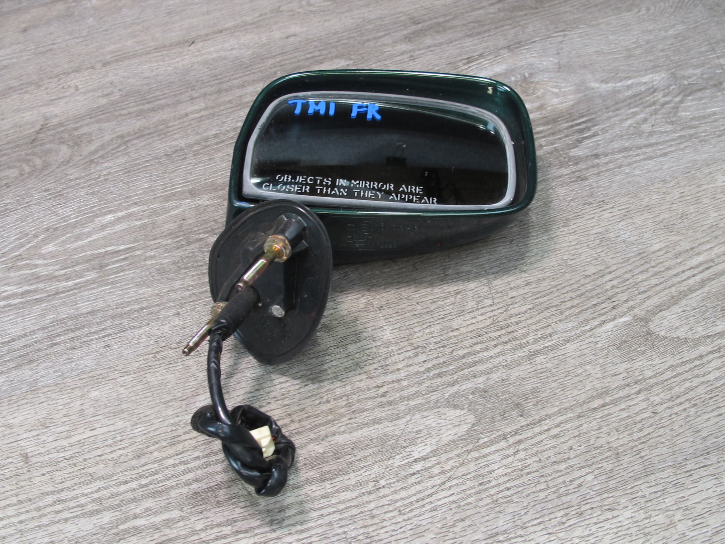 00-05 Toyota MR2 Spyder Right Door Exterior Side Power Mirror Green OEM