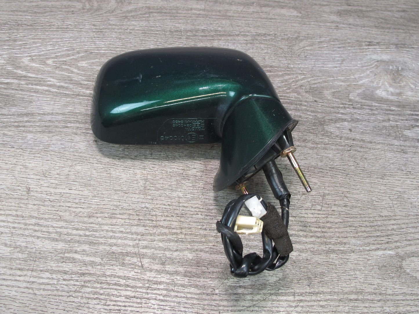 00-05 Toyota MR2 Spyder Right Door Exterior Side Power Mirror Green OEM