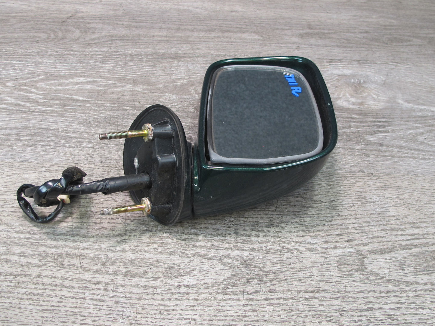 00-05 Toyota MR2 Spyder Left Door Exterior Side Power Mirror Green OEM