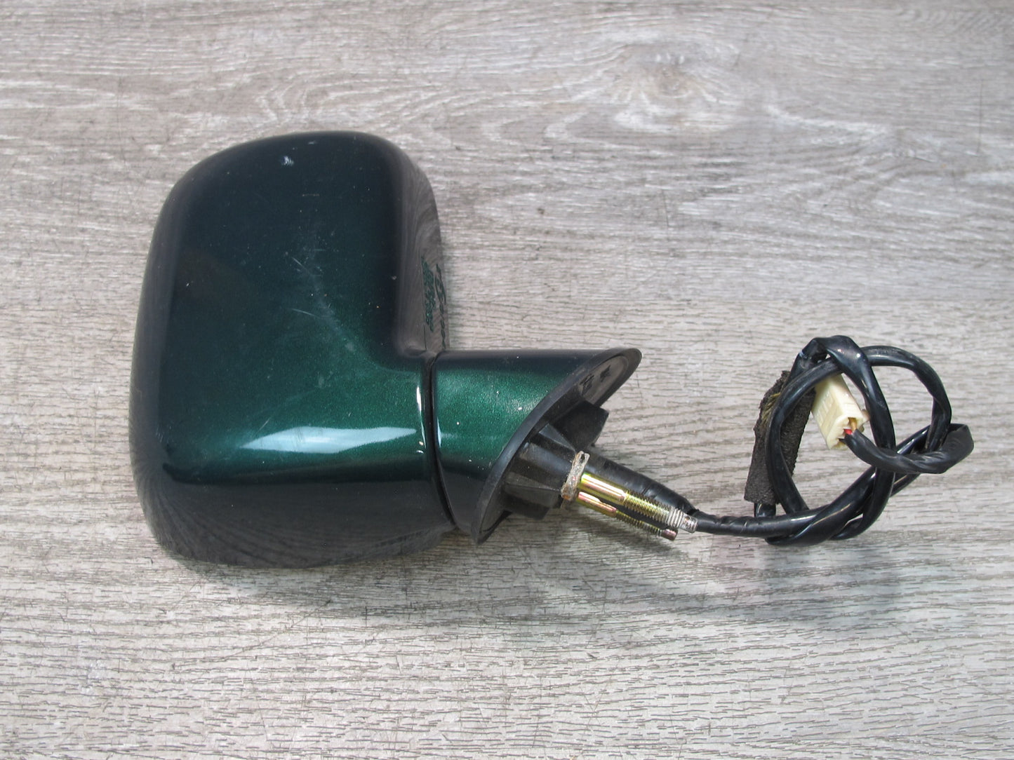 00-05 Toyota MR2 Spyder Left Door Exterior Side Power Mirror Green OEM