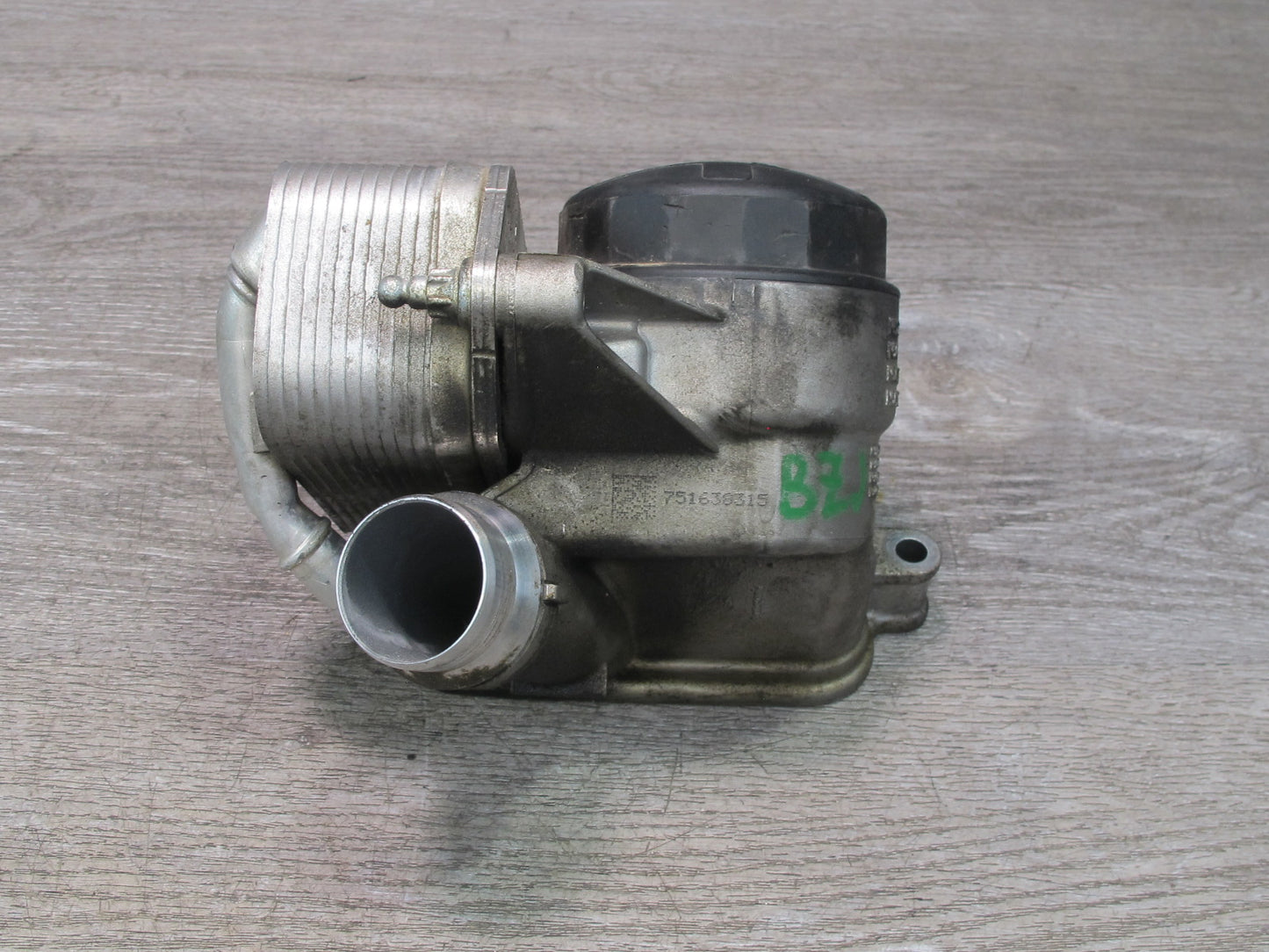 06-08 BMW E86 E85 Z4 3.0L N52 Engine Oil Filter Housing w Heat Exchanger 68K OEM