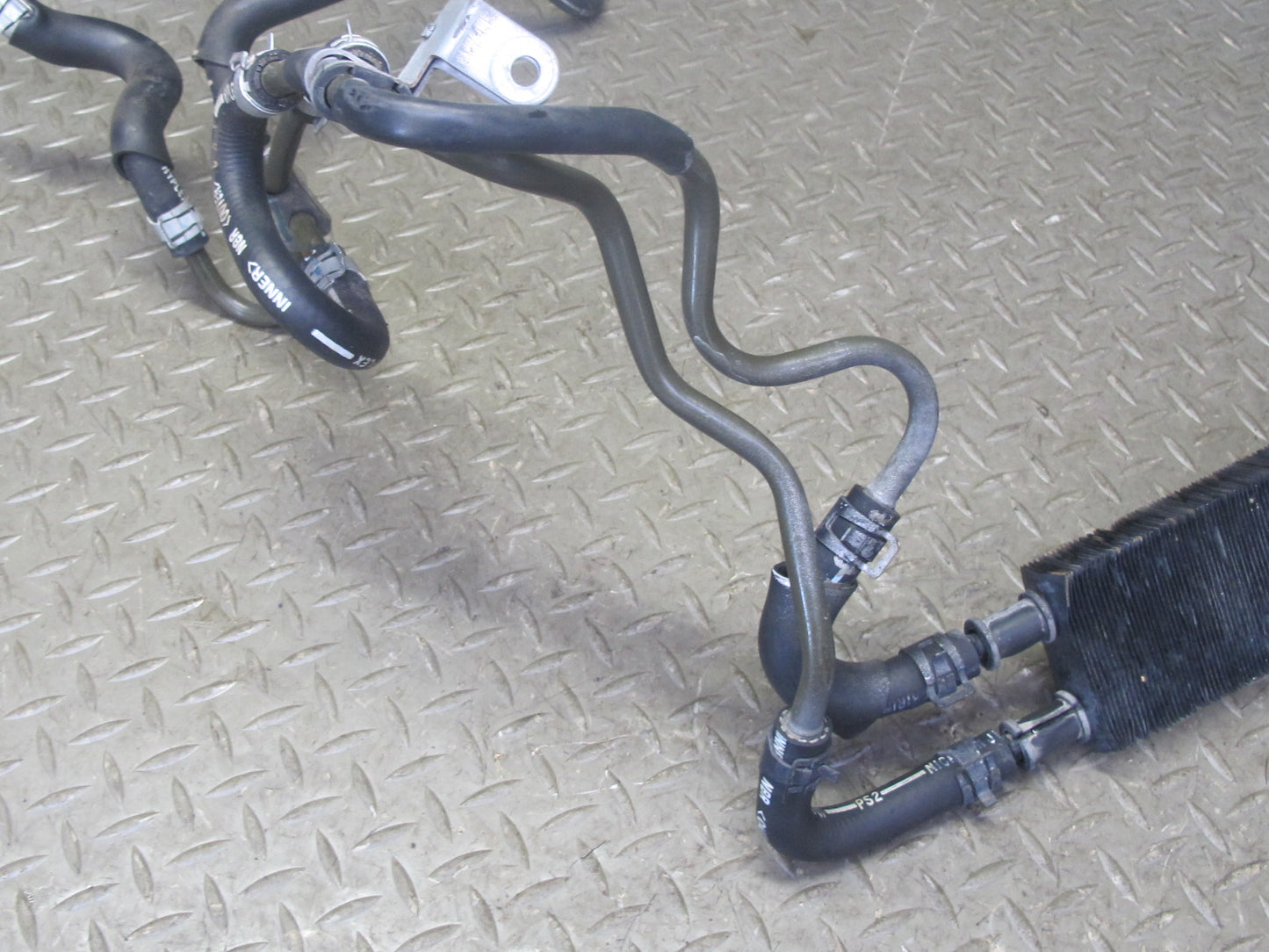 07-09 Nissan 350Z Z33 Convert Power Steering Oil Cooler Radiator w Hose Line OEM