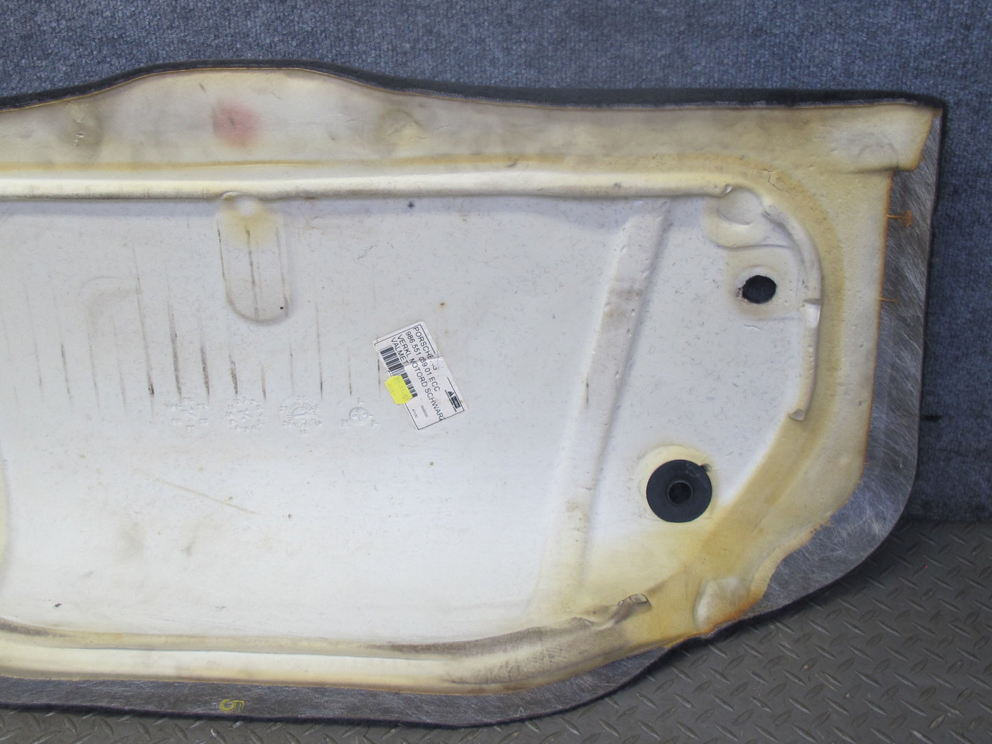 99-02 Porsche Boxster 986 Rear Upper Engine Compartment Panel Carpet Cover Set