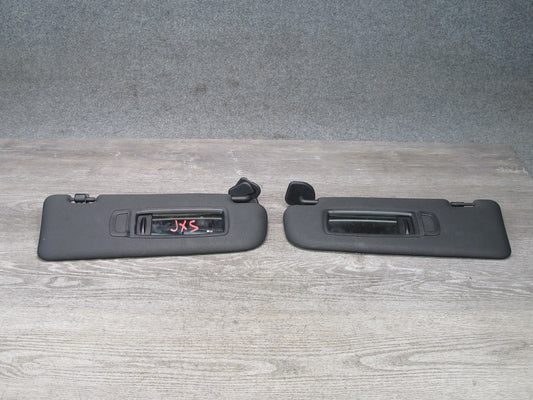 2008-2014 BMW E71 E72 X6 X6M Front Left & Right Sun Visor Black Set of 2
