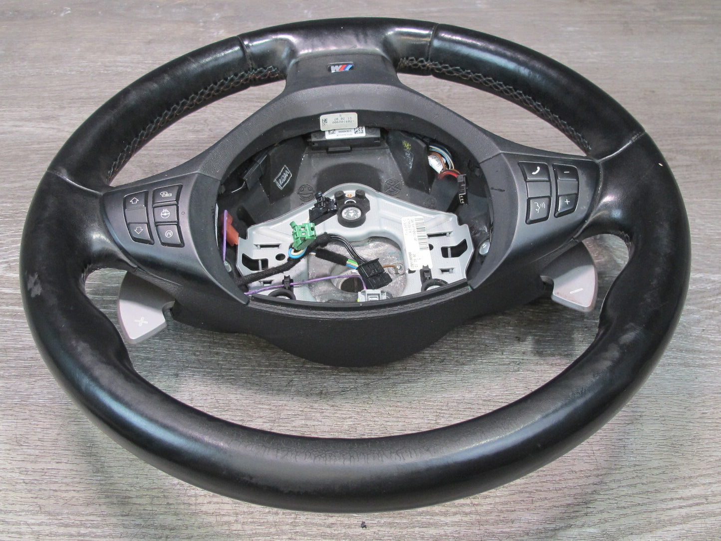 2010-2014 BMW E71 E72 X6M Sport Heated Leather Steering w Controls & Paddles