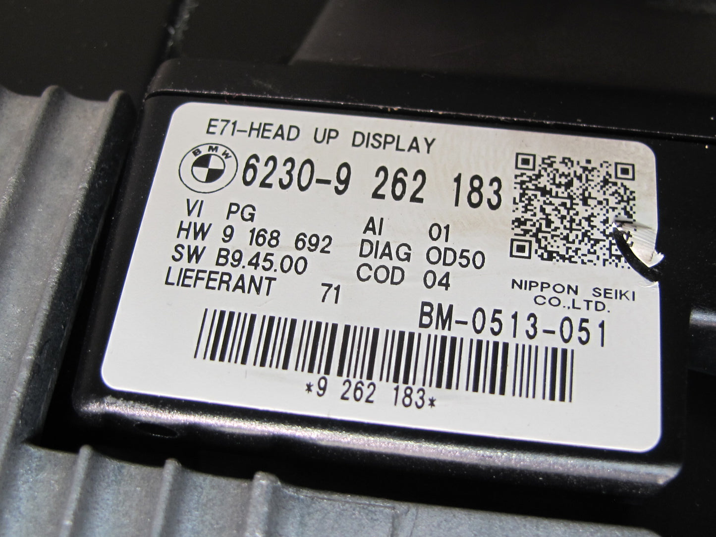 2010-2014 BMW E71 E72 X6 X6M Dash HUD Head UP Projector Display 9262183
