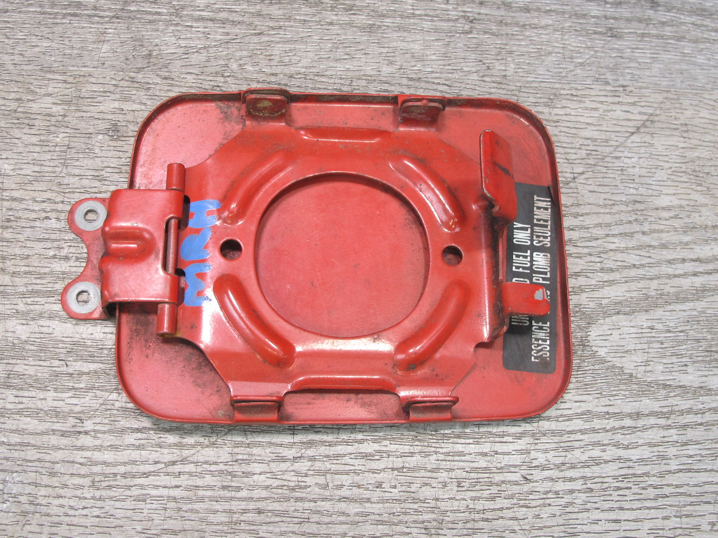86-91 Mazda RX7 FC3S Fuel Tank Filler Door Lid Cover Panel Sunrise RED OEM