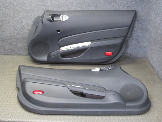 06-09 Nissan 350Z Z33 Left & Right Door Interior Trim Panel Set Black 51K OEM