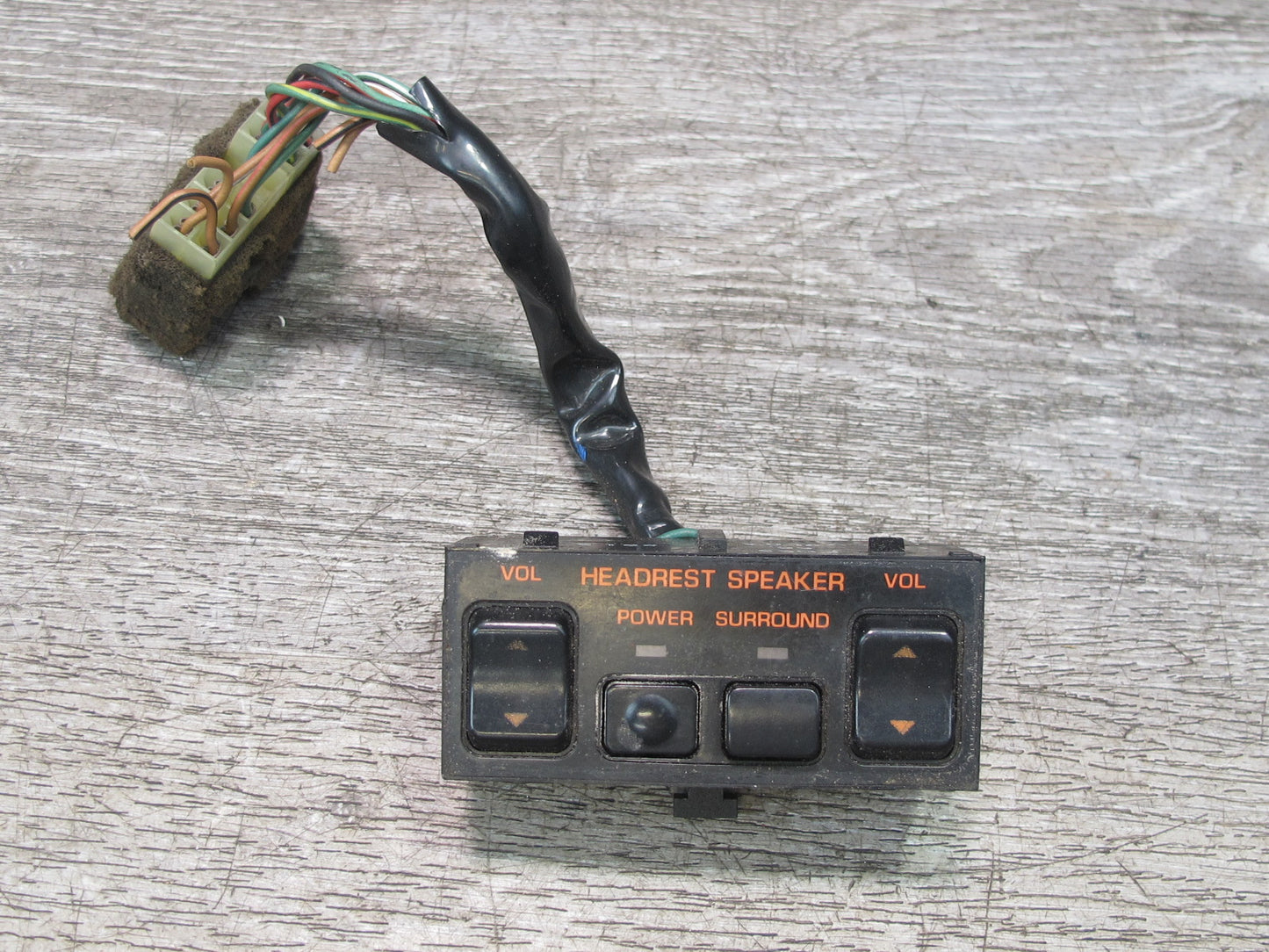 86-91 Mazda RX7 FC3S Center Console Headrest Speaker Control Button Switch OEM