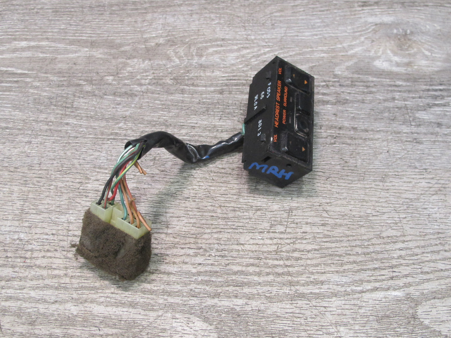 86-91 Mazda RX7 FC3S Center Console Headrest Speaker Control Button Switch OEM