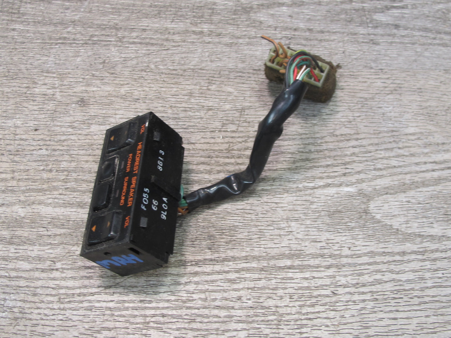 86-91 Mazda RX7 FC3S Center Console Headrest Speaker Control Button Switch OEM