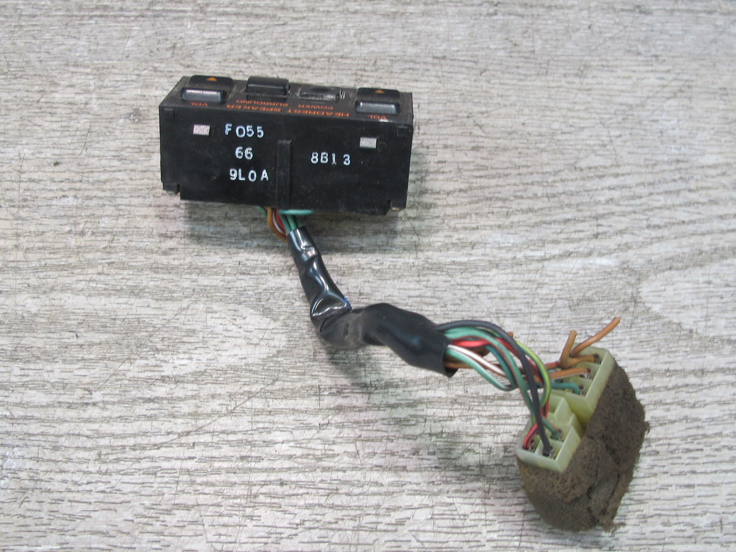 86-91 Mazda RX7 FC3S Center Console Headrest Speaker Control Button Switch OEM