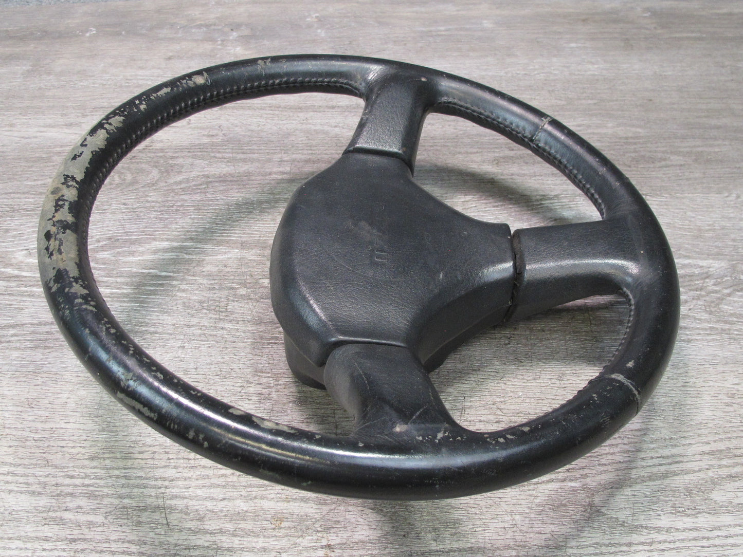 86-91 Mazda RX7 FC3S NON Turbo 3-SPOKE Leather Steering Black OEM