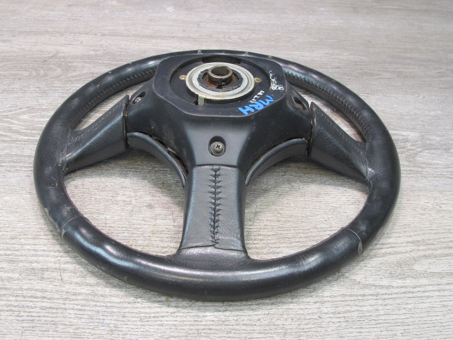 86-91 Mazda RX7 FC3S NON Turbo 3-SPOKE Leather Steering Black OEM