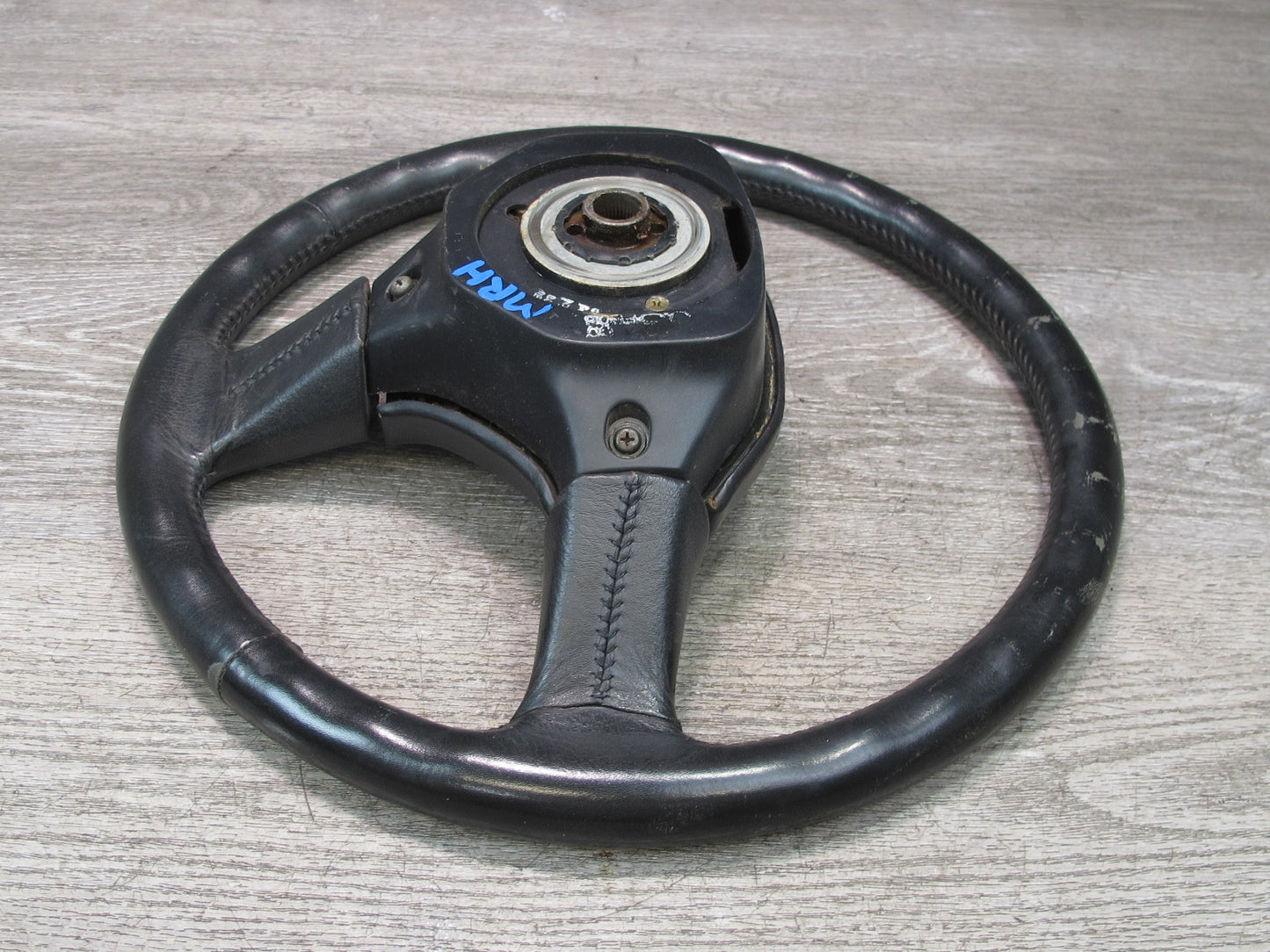 86-91 Mazda RX7 FC3S NON Turbo 3-SPOKE Leather Steering Black OEM