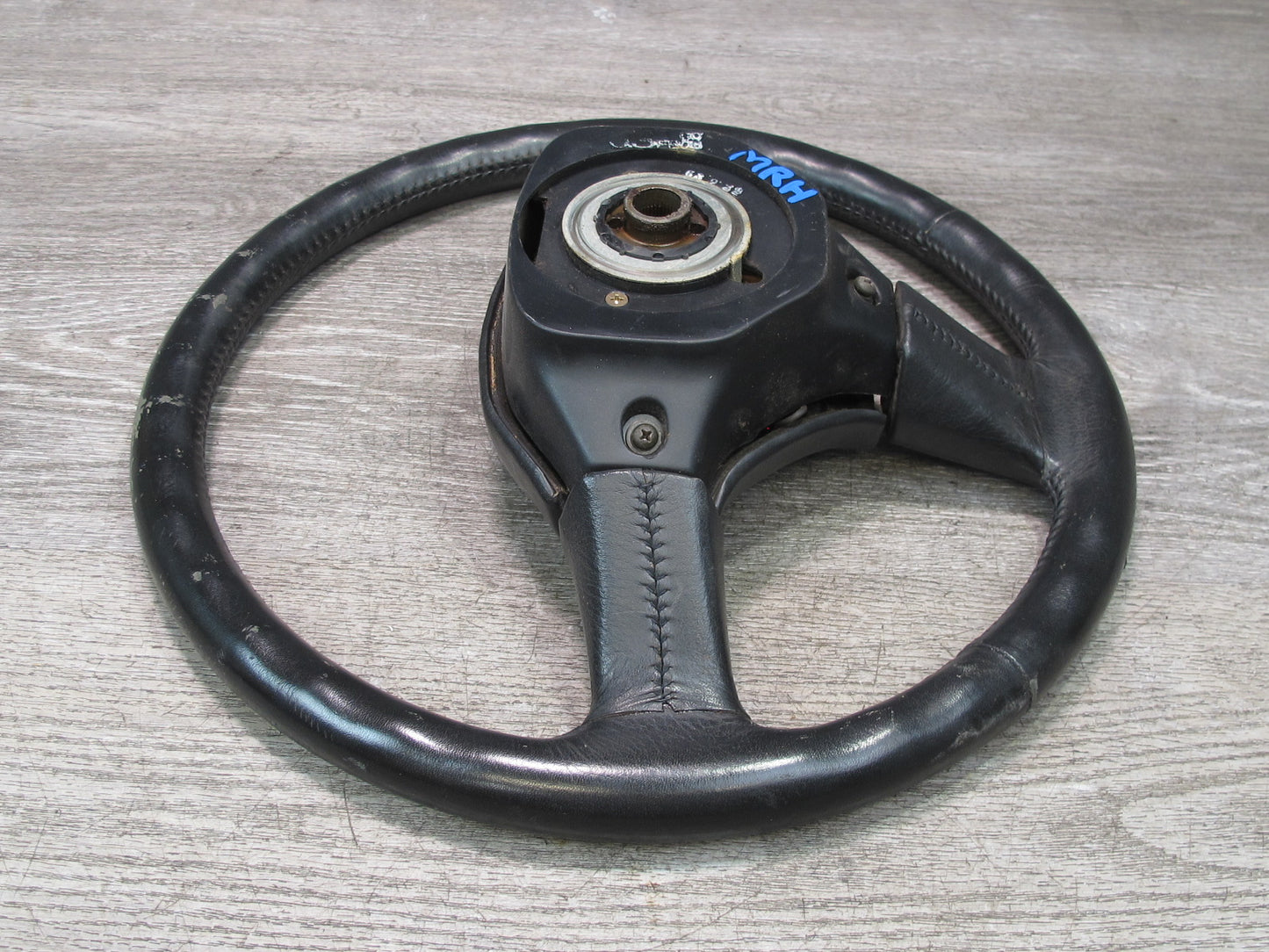 86-91 Mazda RX7 FC3S NON Turbo 3-SPOKE Leather Steering Black OEM
