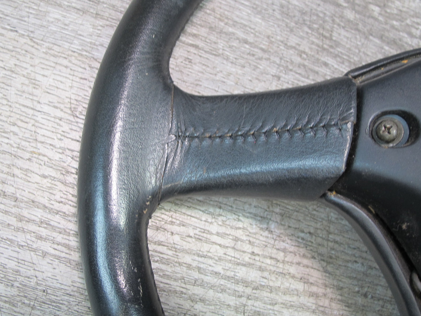 86-91 Mazda RX7 FC3S NON Turbo 3-SPOKE Leather Steering Black OEM