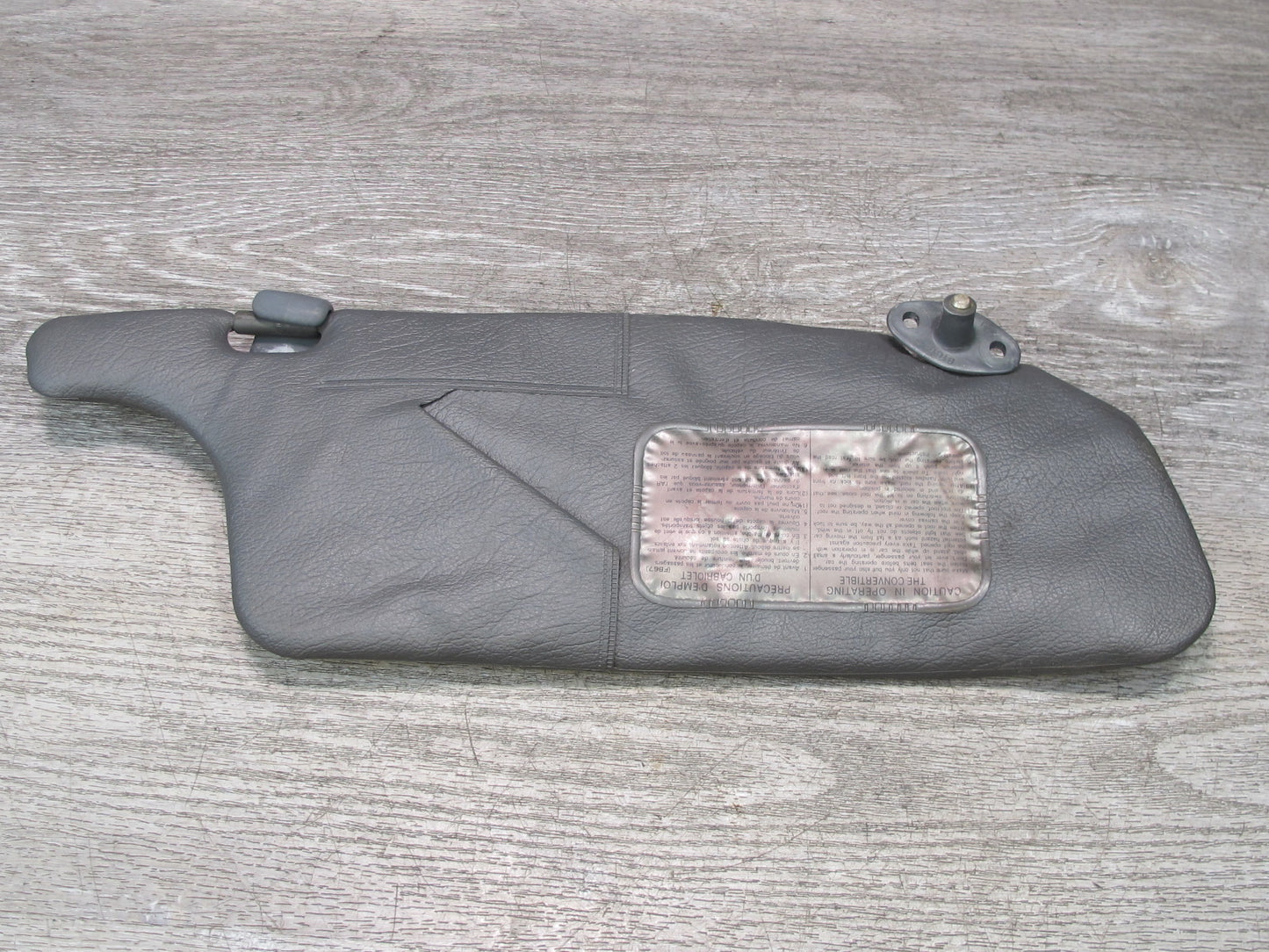 1988 Mazda RX7 FC3S Convertible Set of 2 Front Left & Right Sun Visor Gray OEM