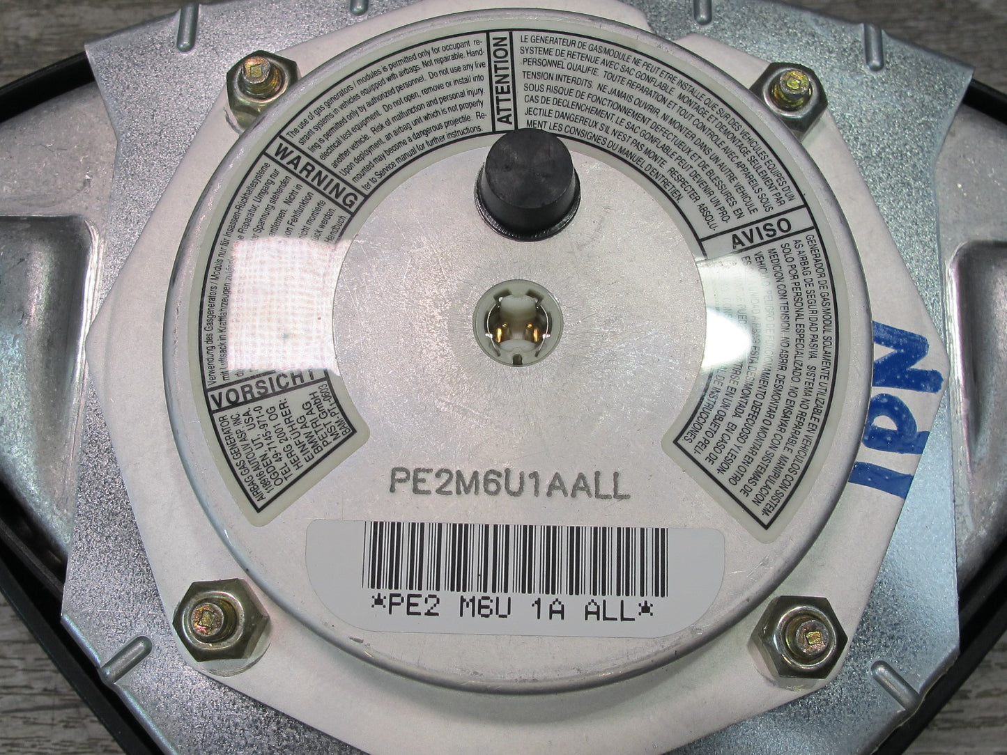 99-05 PORSCHE 911 CARRERA 996 FRONT LEFT DRIVER SIDE STEERING WHEEL SRS AIRBAG 99680308902 OEM