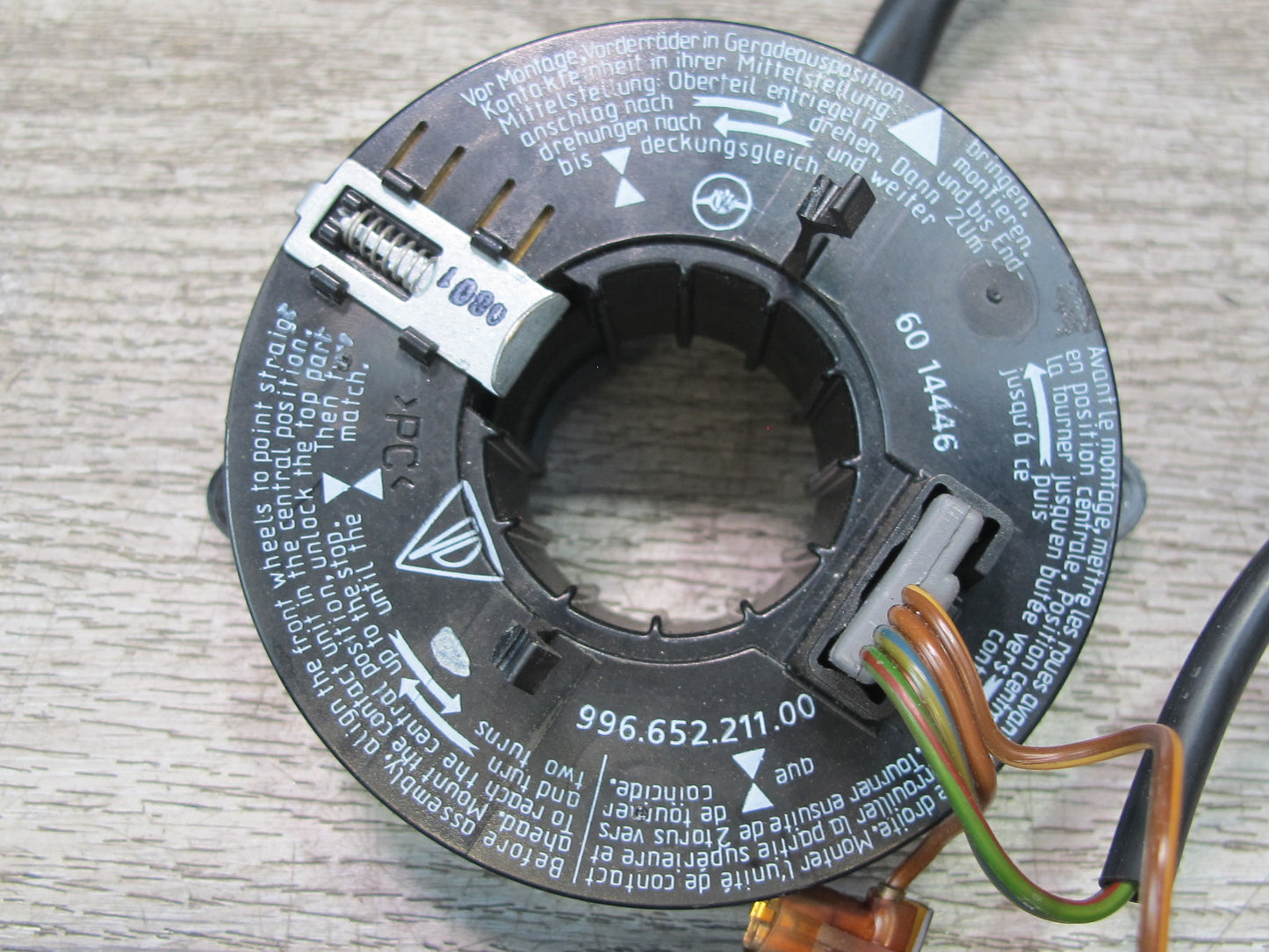 99-05 PORSCHE 911 CARRERA 996 STEERING COLUMN CLOCK SPRING 99665221100 OEM