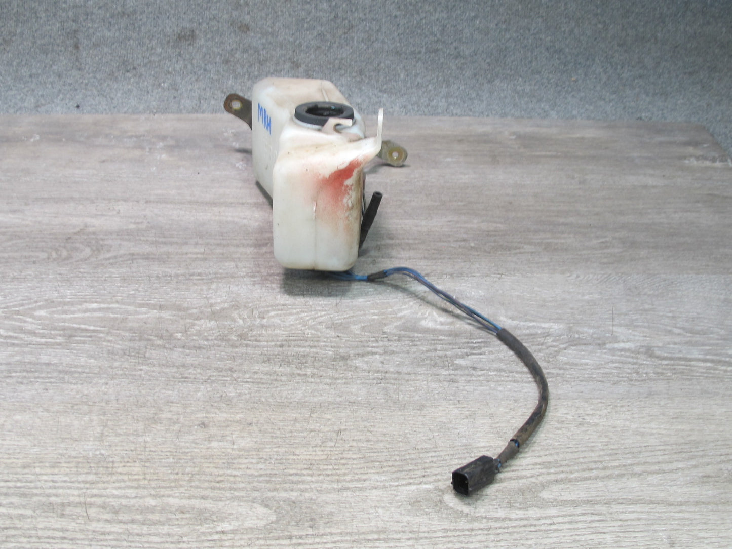 86-88 Mazda RX7 FC3S Front Windshield Washer Reservoir w Filler Neck & Pump OEM