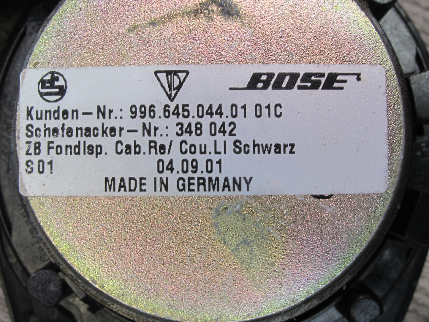 2002-2004 Porsche 911 996 Boxster Rear Left & Right Bose Speaker Set of 2