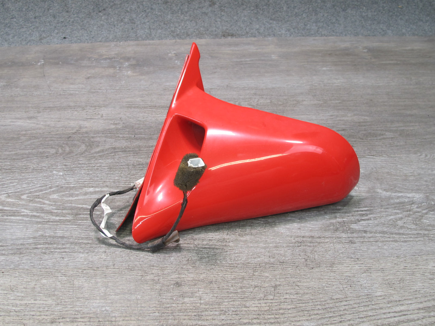 86-88 Mazda RX7 FC3S NA Left Driver Door Side View Power Mirror Sunrise RED OEM