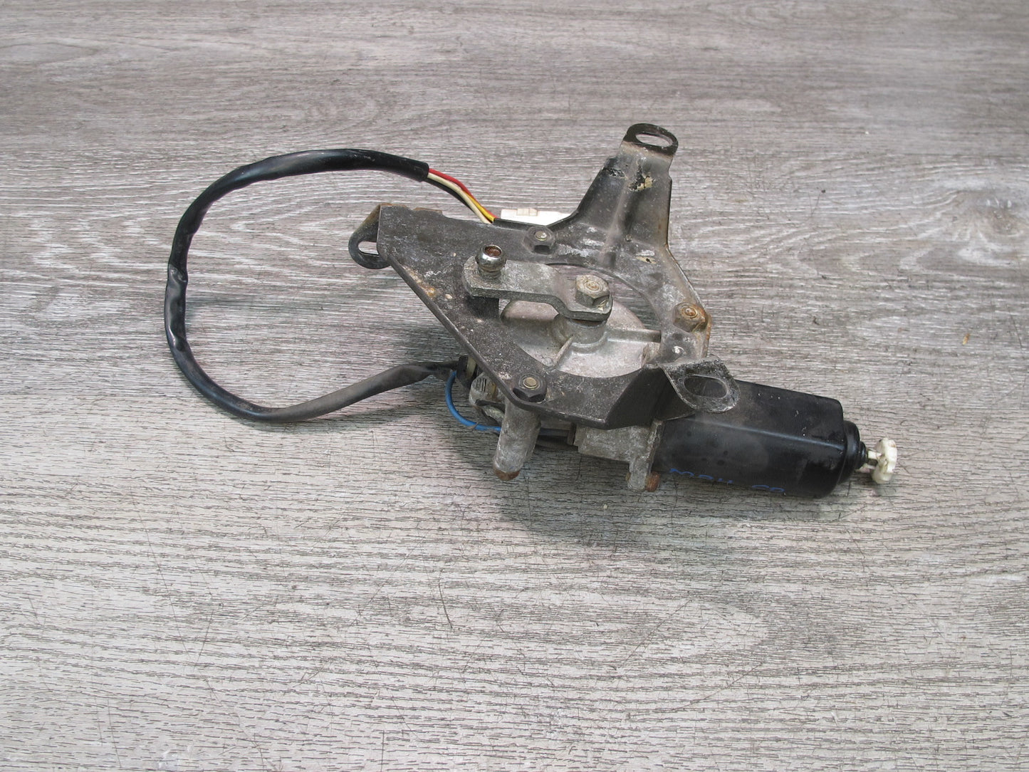 86-91 Mazda RX7 FC3S Front Right Pop-up Headlight Motor Actuator w Bracket OEM