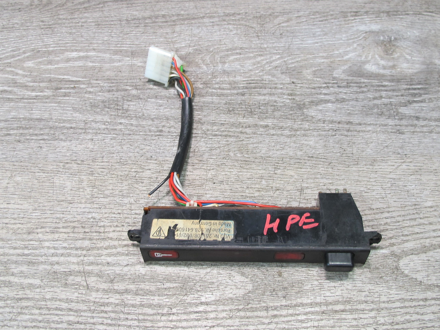 1984-1986 Porsche 928 S Dash Door Lock A/C Switch Control Module Unit