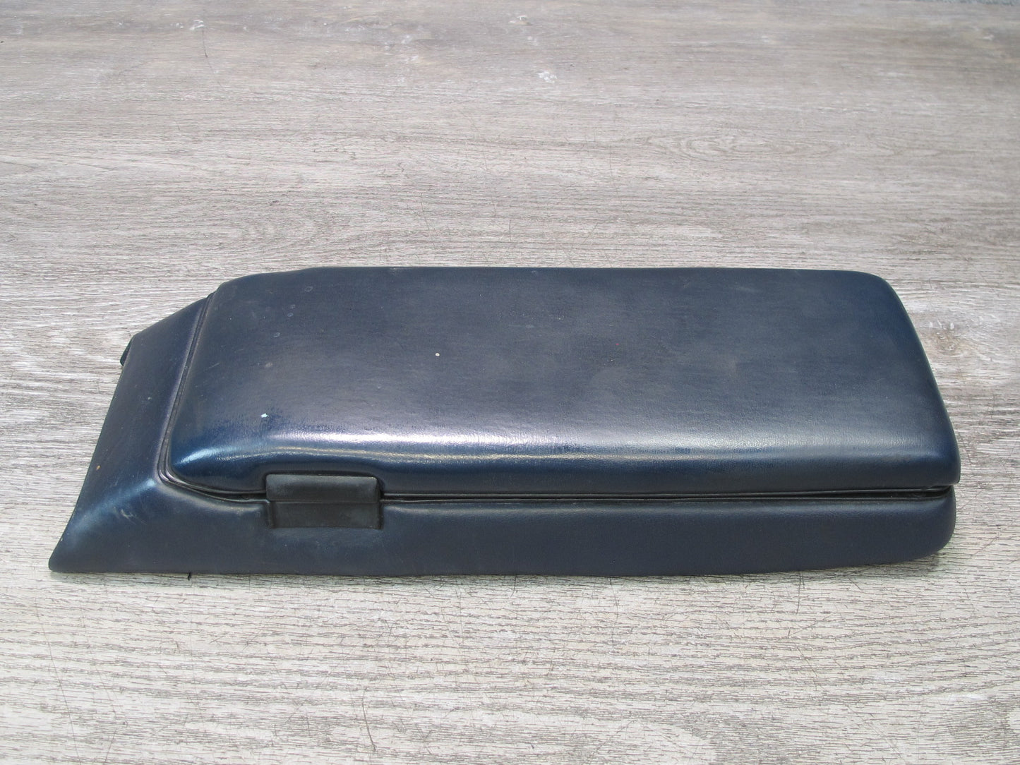 1984-1991 Porsche 928 S Front Center Console Armrest Storage Leather Blue