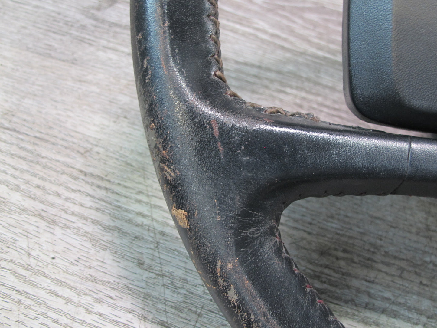 1984-1989 Porsche 928 S 4 Spoke Leather Steering Black