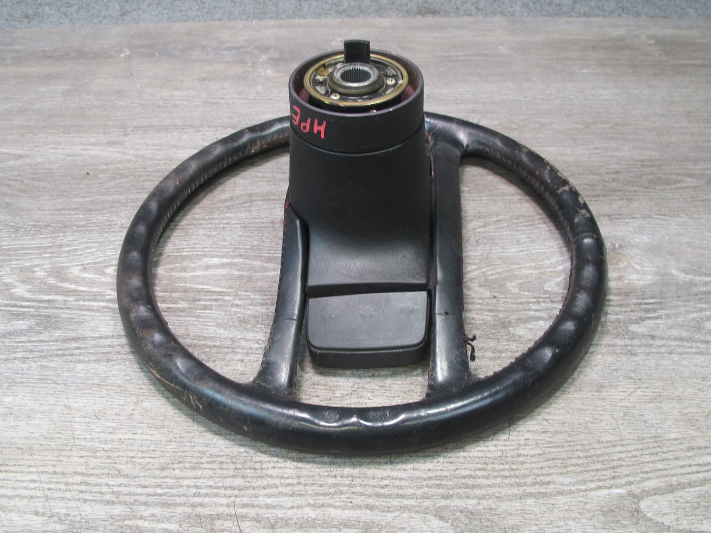 1984-1989 Porsche 928 S 4 Spoke Leather Steering Black