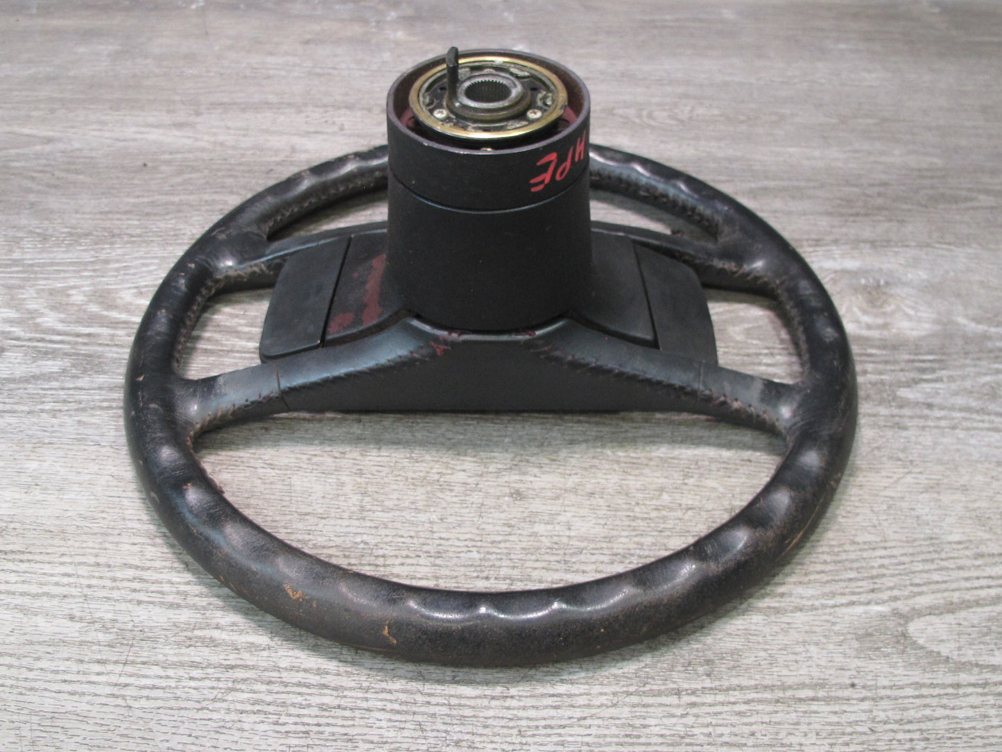 1984-1989 Porsche 928 S 4 Spoke Leather Steering Black