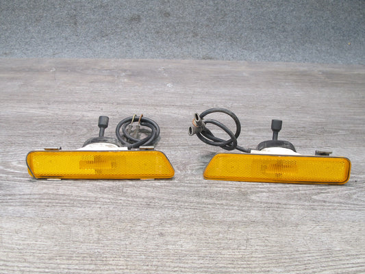 1984-1986 Porsche 928 S Set of 2 Front Left & Right Side Marker Light Lamp