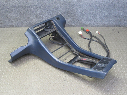 1983-1989 Porsche 928 S MT Front Center Console Shifter Trim Panel Leather Blue