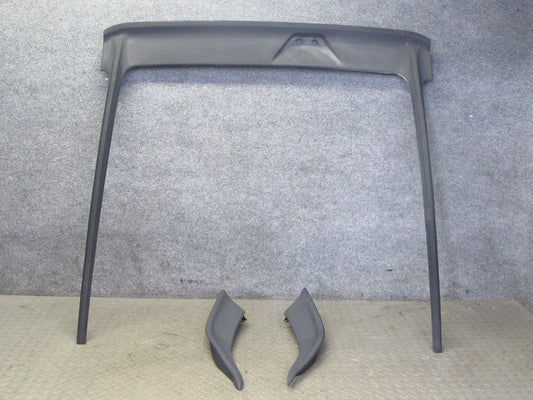 1983-1986 Porsche 928 S Rear Trunk Lid Spoiler w Left & Right Side Extension Set