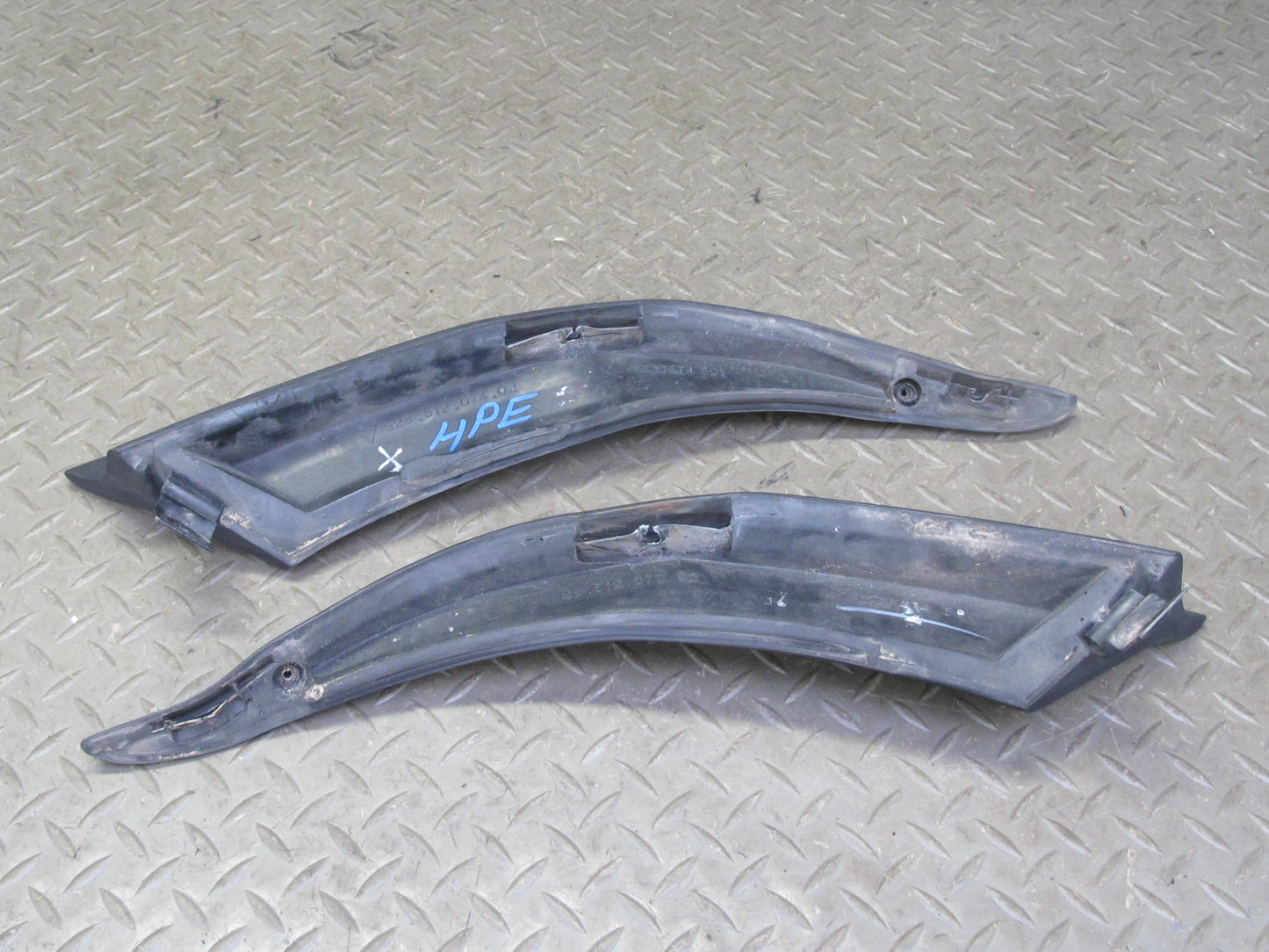 1983-1986 Porsche 928 S Rear Trunk Lid Spoiler w Left & Right Side Extension Set