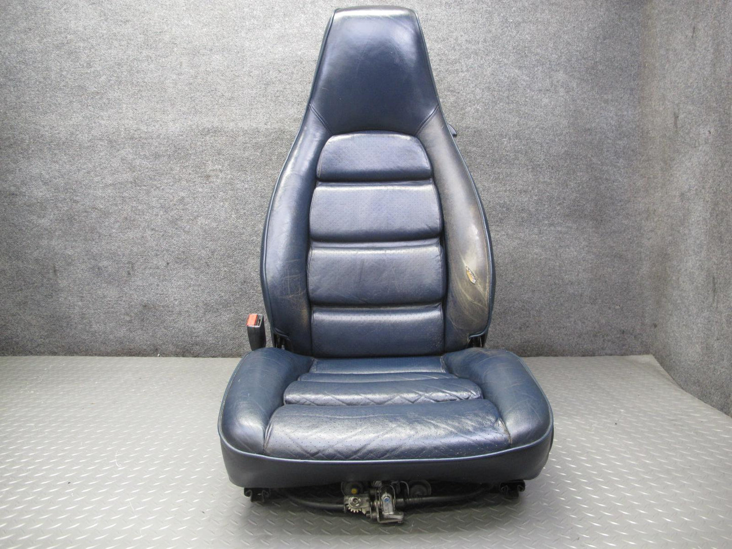 1985-1986 Porsche 928 S Set of 2 Front Left & Right Power Leather Seat Blue