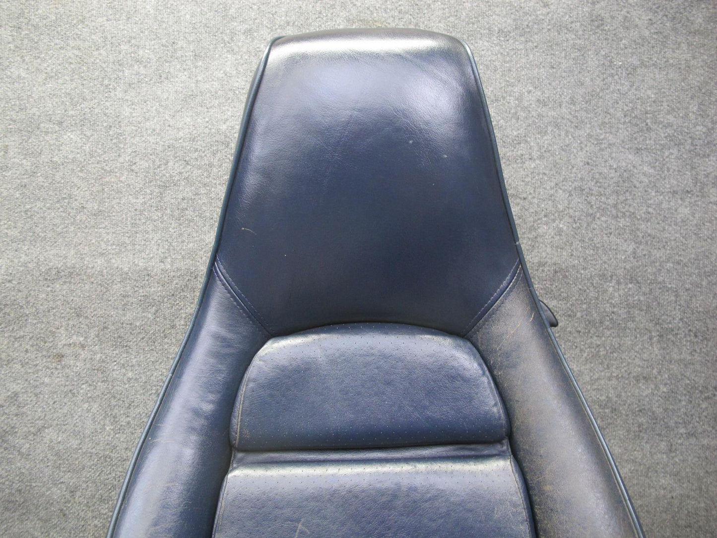 1985-1986 Porsche 928 S Set of 2 Front Left & Right Power Leather Seat Blue
