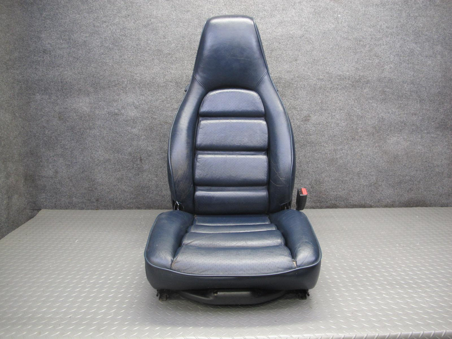 1985-1986 Porsche 928 S Set of 2 Front Left & Right Power Leather Seat Blue