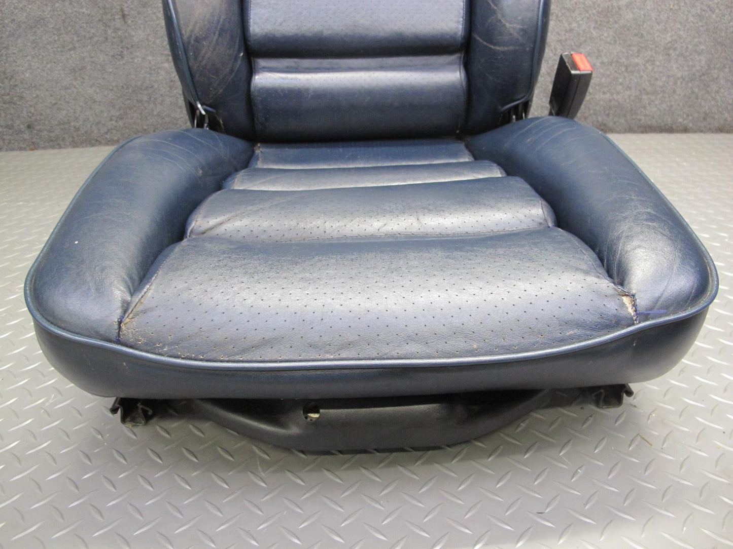 1985-1986 Porsche 928 S Set of 2 Front Left & Right Power Leather Seat Blue