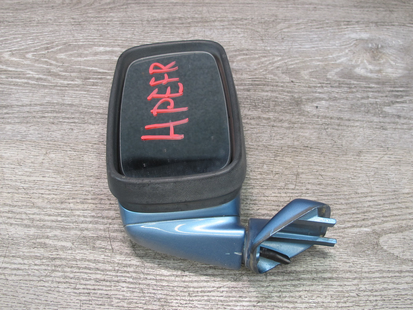 1984-1991 Porsche 928 S Front Right Side View Exterior Door Mirror Blue