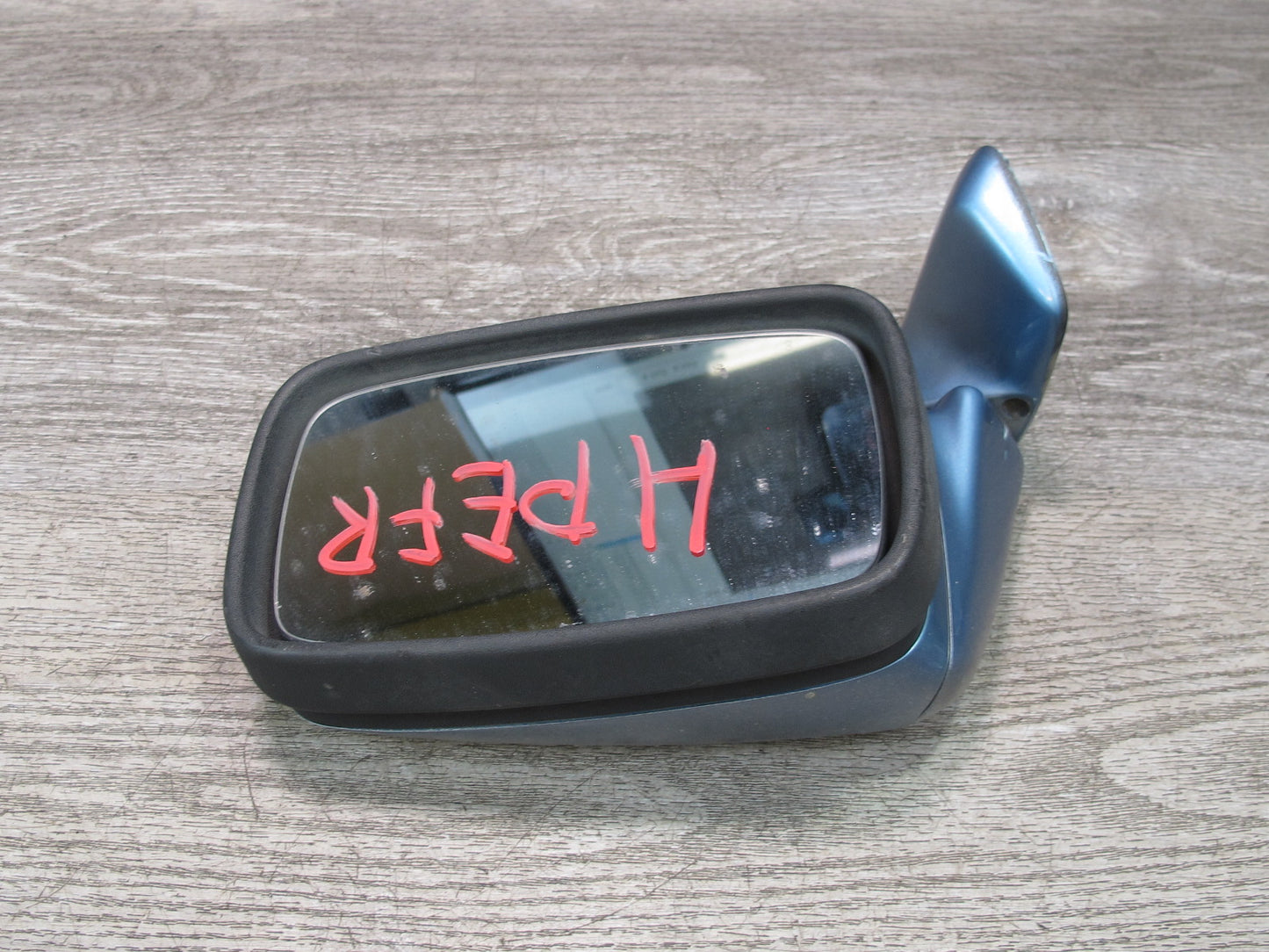1984-1991 Porsche 928 S Front Right Side View Exterior Door Mirror Blue