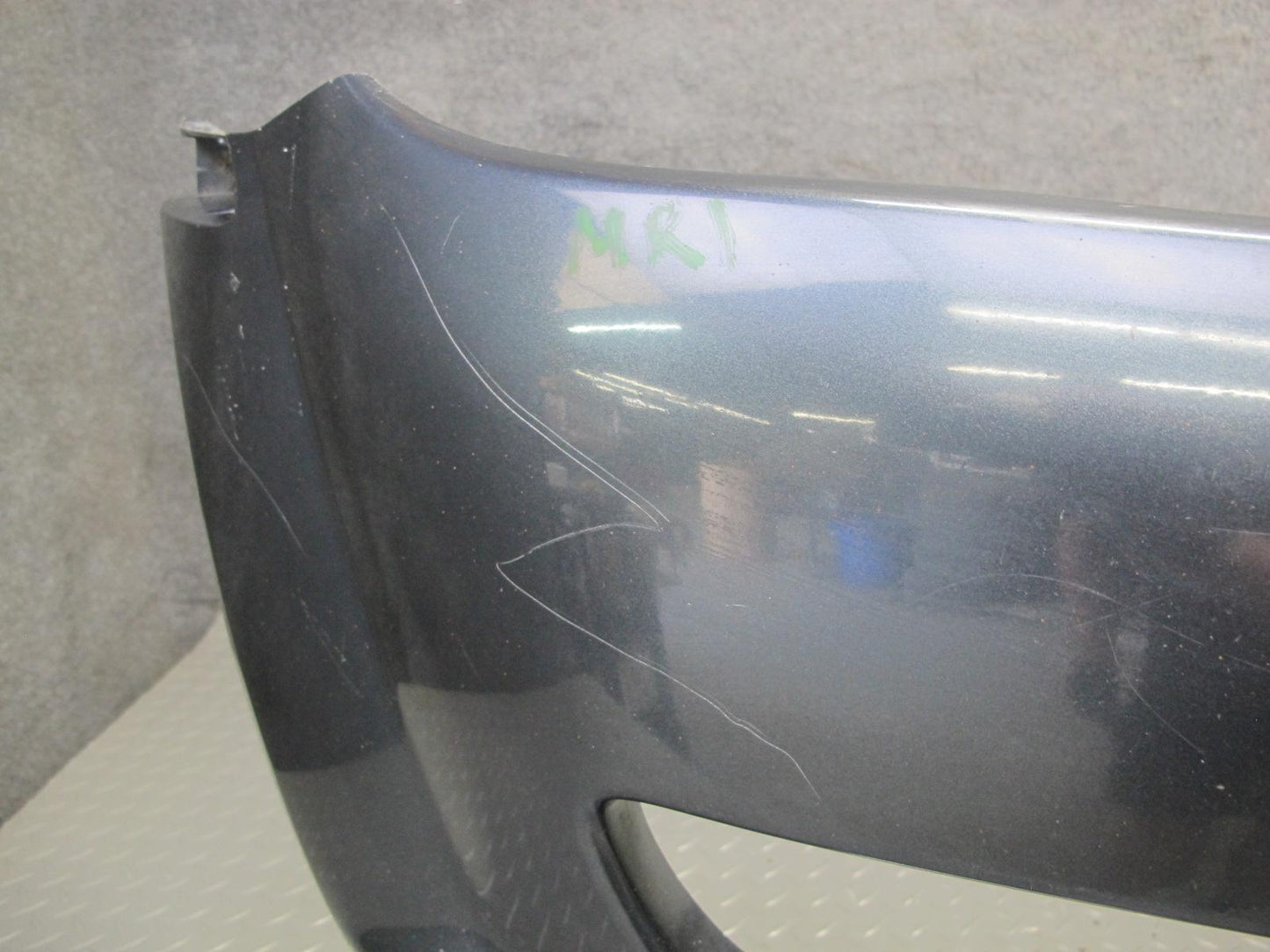 04-08 Mazda RX8 Front Bumper Cover Panel Metropolitan Grey w Grille OEM