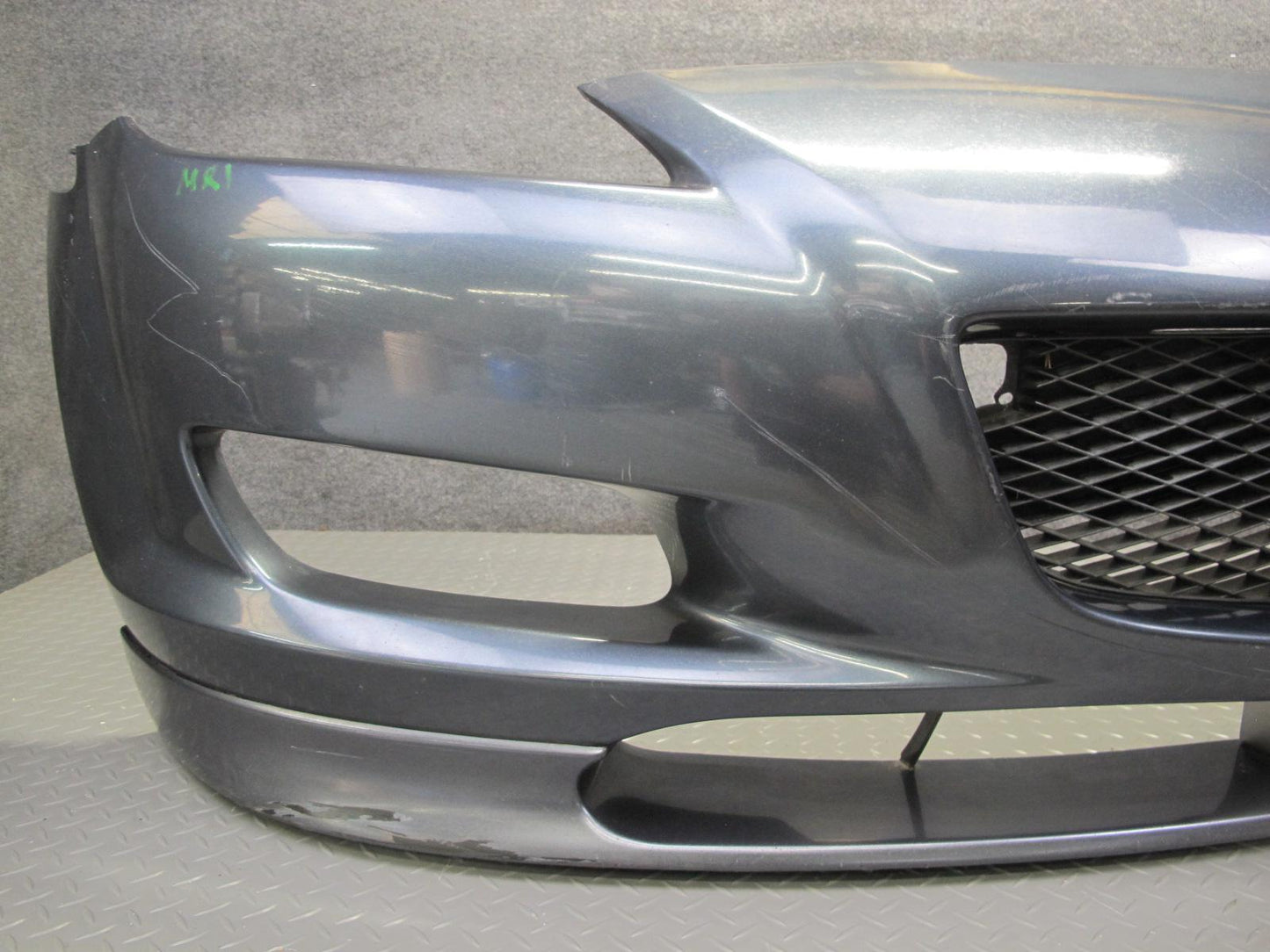 04-08 Mazda RX8 Front Bumper Cover Panel Metropolitan Grey w Grille OEM