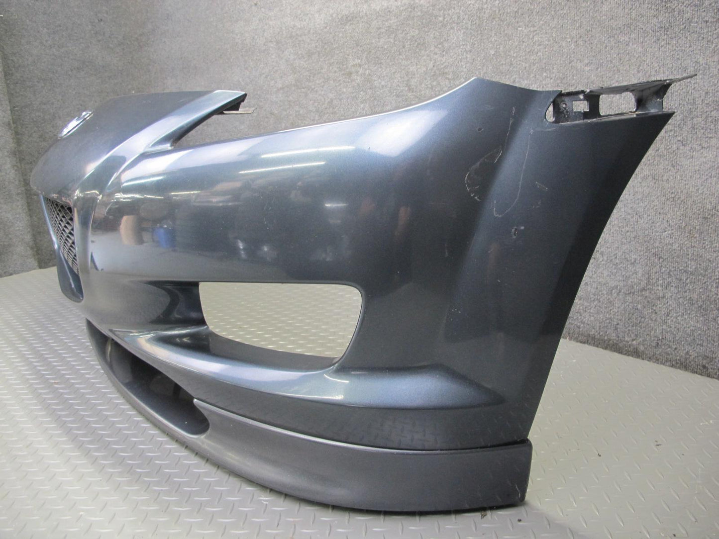 04-08 Mazda RX8 Front Bumper Cover Panel Metropolitan Grey w Grille OEM