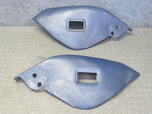 1983-1995 Porsche 928 Rear Left & Right Side Leather Seat Trim Panel Pad Blue